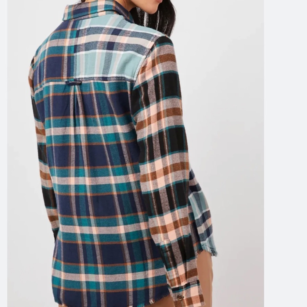 RAILS Brando Mixed Plaid button up shirt - Heathrow - Picture 3 of 6